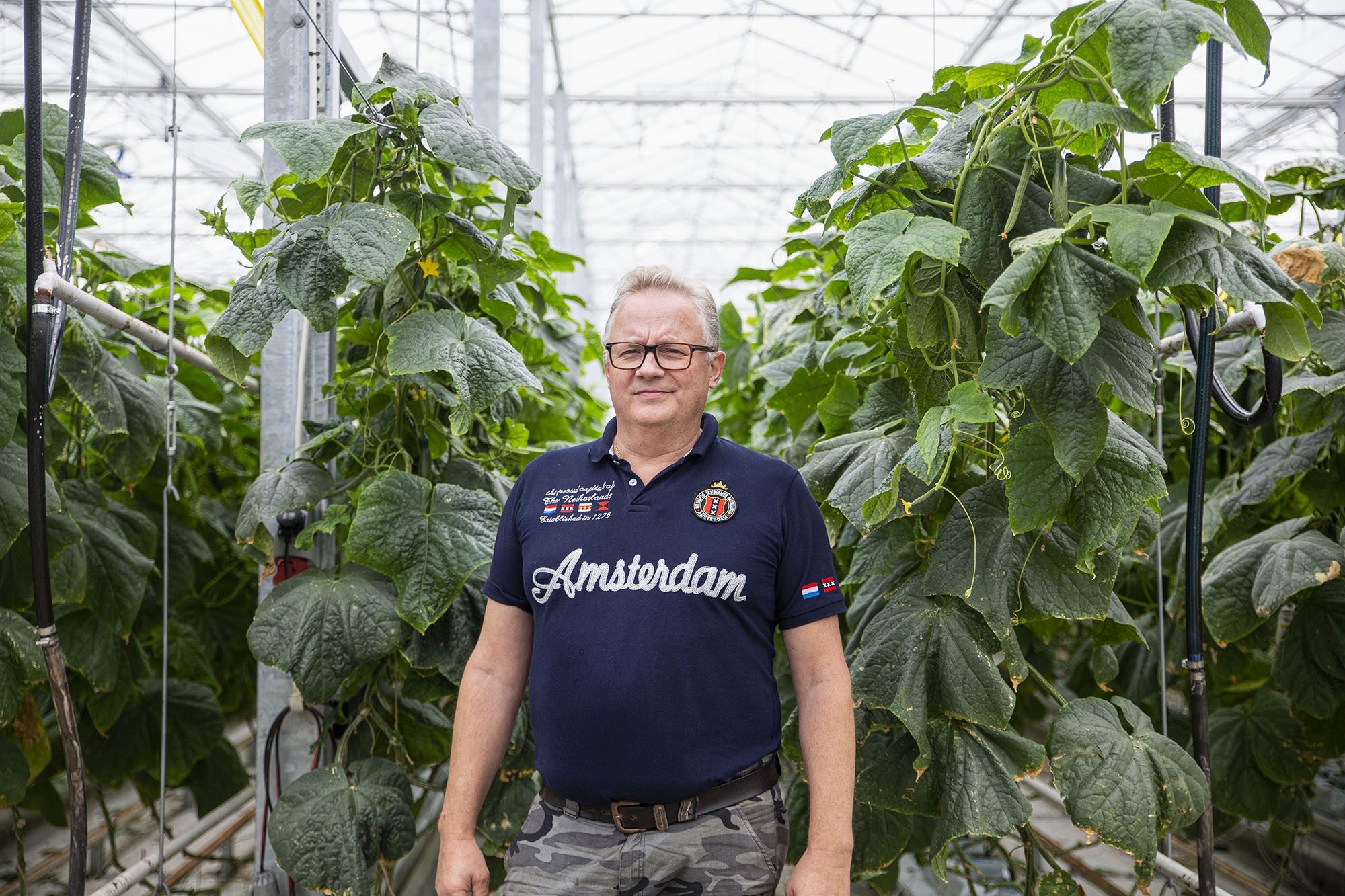 Roy Rosendahl i gurkodlingen
